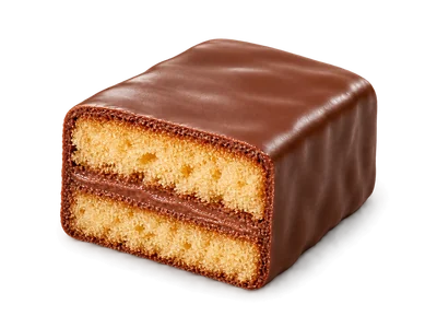 Tortina di pan di Spagna con crema al cacao