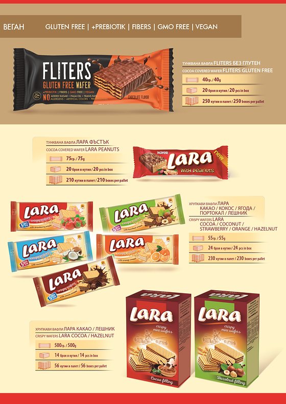 Pagina 3 del catalogo: Fliters Gluten Free ricoperto e Lara