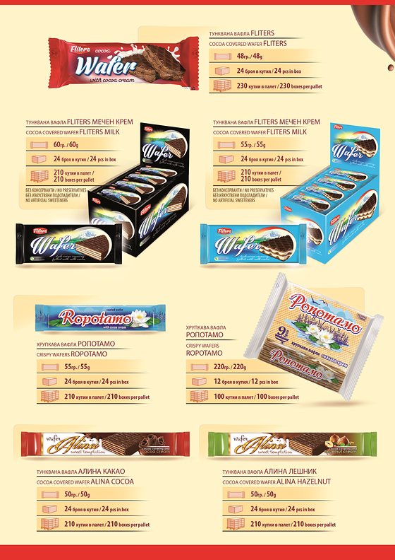 Pagina 4 del catalogo: Fliters, Ropotamo e Alina